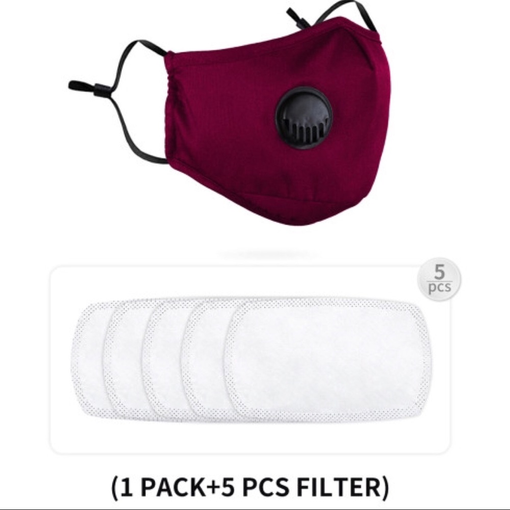 3 PACK ‼️BURGUNDY FACE MASK - mask